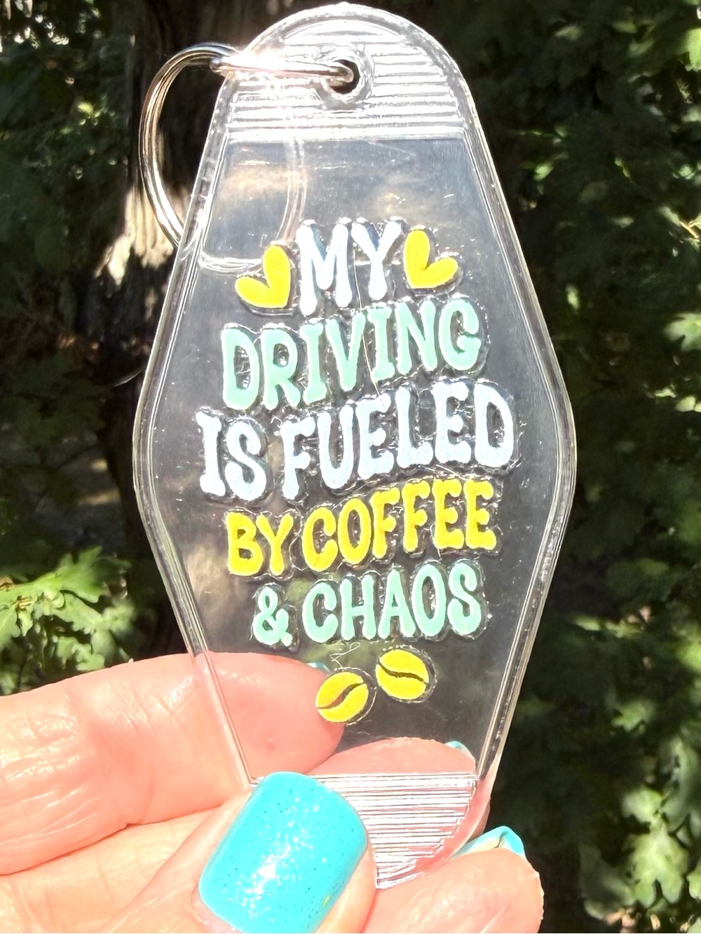 Vintage style motel key 3.5 inch keychain humorous gift idea